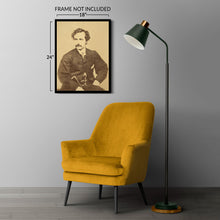 Load image into Gallery viewer, Digitally Restored and Enhanced 1860 John Wilkes Booth Photo Print - Vintage Portrait Photo of Stage Actor John Wilkes Booth Sitting Poster