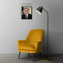 Cargar imagen en el visor de la galería, Digitally Restored and Enhanced George H W Bush 41st President of the United States Official Portrait Photo Print Poster