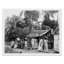 Load image into Gallery viewer, Digitally Restored and Enhanced 1903 Puerto Rican Natives Photo Print - Old Photo of Natives in Puerto Rico Wall Art Poster - Puerto Rico Vintage Poster