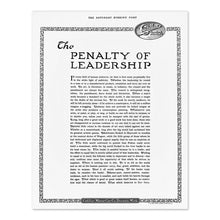 Load image into Gallery viewer, Digitally Restored and Enhanced 1914 The Penalty of Leadership Photo Print - The Penalty of Leadership on The Saturday Evening Post Vintage Poster Print
