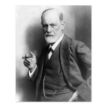 Load image into Gallery viewer, Digitally Restored and Enhanced 1921 Sigmund Freud Photo Print - Vintage Portrait Photo of Sigmund Freud Pioneer of Psychological Analysis Wall Art Poster