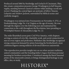 Cargar imagen en el visor de la galería, Digitally Restored and Enhanced 1866 Washington as a Freemason Print - Masonic Lodge Regalia Founding Father Portrait - Reconstruction Era - Archival Print