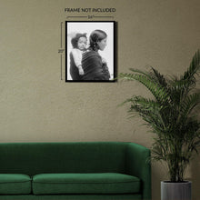 Cargar imagen en el visor de la galería, Digitally Restored and Enhanced 1901 Native American Woman Photo Print - Vintage Portrait Photo of Native American Woman with Baby on Back Wall Art Poster