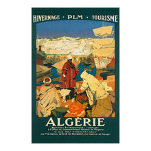 Cargar imagen en el visor de la galería, Digitally Restored and Enhanced 1930 Algeria North African Harbor Travel Poster - Interwar Era - French Colonial Port Scene - Mediterranean Coast Tourism