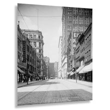 Cargar imagen en el visor de la galería, Digitally Restored and Enhanced 1905 Wood Street Pittsburgh Print - Pennsylvania Downtown Streetscape Gilded Age - Steel City Heritage - Archival Print