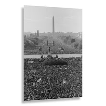 Load image into Gallery viewer, Digitally Restored and Enhanced 1995 Million Man March Print - Washington DC National Mall Aerial African American History - Civic Gathering - Archival Print