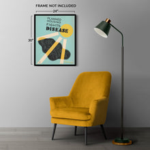 Cargar imagen en el visor de la galería, Digitally Restored and Enhanced 1936 New York Housing Fights Disease WPA Federal Art Project Poster - Depression Era Art Deco - Archival Reproduction