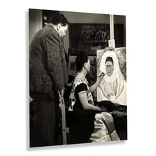 Load image into Gallery viewer, Digitally Restored and Enhanced 1940 Diego Rivera Poster Photo - Vintage Photo of Diego Rivera and Frida Kahlo Painting - Old Diego Rivera Wall Art Print