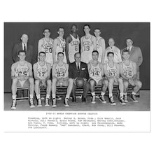 Load image into Gallery viewer, Digitally Restored and Enhanced 1957 Boston Celtics Photo Print - Vintage Photo of NBA Team Boston Celtics Wall Poster - Old Boston Celtics Wall Art Photo
