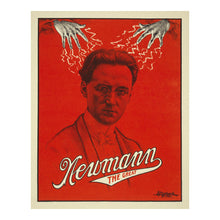 Load image into Gallery viewer, Digitally Restored and Enhanced 1930 Newmann the Great Magician Poster - Depression Era Vaudeville Theater Magic - Archival Print