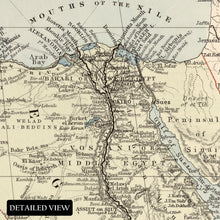 Load image into Gallery viewer, Digitally Restored and Enhanced 1910 The Nile Valley Map Print - Nile Valley Map Including Egypt Nubia Uganda Abyssinia British East Africa & Somali Land
