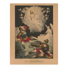 Load image into Gallery viewer, Digitally Restored and Enhanced 1856 The Resurrection Print - Currier Ives Easter Christ Biblical Victorian Religious - Devotional - Archival Print