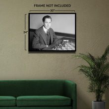 Cargar imagen en el visor de la galería, Digitally Restored and Enhanced 1915 Jose Raul Capablanca Photo Print - Vintage Photo of Cuban Chess Champion José Raúl Capablanca Wall Art Poster