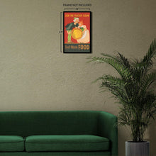 Load image into Gallery viewer, Digitally Restored and Enhanced 1944 Don't Waste Food World War II Conservation Poster - WWII Home Front Rationing Propaganda - Archival Reproduction