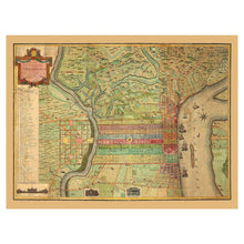 Load image into Gallery viewer, Digitally Restored and Enhanced 1802 Philadelphia Street Map Print - Federal Era City Grid Delaware Schuylkill Rivers Penn - Federal Era - Archival Print
