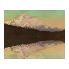 Load image into Gallery viewer, Digitally Restored and Enhanced 1900 Mt. Hood Lost Lake Print - Oregon Reflection Cascade Range - Alpine Vista Pacific Northwest - Archival Print