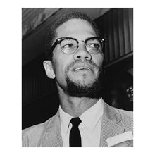 Load image into Gallery viewer, Digitally Restored and Enhanced 1964 Malcolm X Print - Queens Courthouse Portrait - Civil Rights Leader African American History - Archival Print
