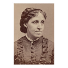 Load image into Gallery viewer, Digitally Restored and Enhanced 1870 Louisa May Alcott Print - Little Women Author Portrait - Boston Literary Victorian - Archival Print