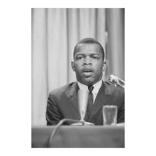 Load image into Gallery viewer, Digitally Restored and Enhanced 1964 John Lewis Print - Civil Rights Leader SNCC Chairman Portrait - Conscience of Congress - Archival Print