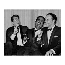 Load image into Gallery viewer, Digitally Restored and Enhanced 1961 The Tremendous Trio Print Photo - Vintage Photo of Frank Sinatra Dean Martin & Sammy Davis Jr Poster Print Wall Art