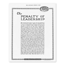 Load image into Gallery viewer, Digitally Restored and Enhanced 1914 The Penalty of Leadership Photo Print - The Penalty of Leadership on The Saturday Evening Post Vintage Poster Print
