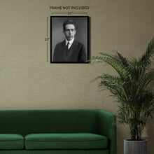 Load image into Gallery viewer, Digitally Restored and Enhanced 1920 Niels Bohr Photo Print - Vintage Photo of Physicist Niels Bohr - Old Portrait Photo of Niels Bohr Wall Art Poster