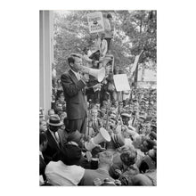 Load image into Gallery viewer, Digitally Restored and Enhanced 1963 Bobby Kennedy Photo Print - Old Poster Photo of Washington DC Justice Department Robert F Kennedy Speaking to Crowd
