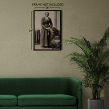 Load image into Gallery viewer, Digitally Restored and Enhanced 1895 Harriet Tubman Photo Print - Vintage Portrait Photo of Underground Railroad Leader Harriet Tubman Wall Art Poster