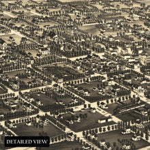 Load image into Gallery viewer, Digitally Restored and Enhanced 1882 Greeley Colorado Map Print - Bird's Eye View of Greeley Weld County Map of Colorado Wall Art Poster