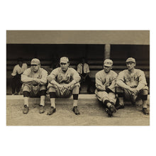 Load image into Gallery viewer, Digitally Restored and Enhanced 1915 Babe Ruth Poster Photo - Vintage Photo Print of Boston Red Sox Players Babe Ruth Ernie Shore Rube Foster & Del Gainer
