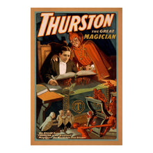 Cargar imagen en el visor de la galería, Digitally Restored and Enhanced 1910 Thurston the Great Magician Poster - Vintage Magic Show Lithograph - Edwardian Era Stage Performance Art - Museum-Quality Print