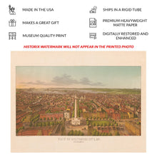 Load image into Gallery viewer, Digitally Restored and Enhanced 1872 Birds Eye View Baltimore Maryland Print - Sachse Washington Monument Harbor Map - Reconstruction - Archival Print