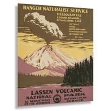 Load image into Gallery viewer, Digitally Restored and Enhanced 1938 Lassen Volcanic National Park Travel Poster - WPA Federal Art Project - California Tourism Promotion - Museum Print