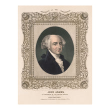 Cargar imagen en el visor de la galería, Digitally Restored and Enhanced 1846 John Adams Portrait - Second President Founding Father - Philadelphia Presidential Series - Archival Print