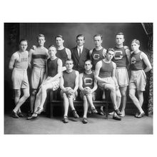 Load image into Gallery viewer, Digitally Restored and Enhanced 1905 Washington DC Collegiate Track Team Print - Edwardian Athletics - Student Sports Progressive Era - Archival Print