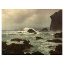 Load image into Gallery viewer, Digitally Restored and Enhanced 1901 Surf Golden Gate Print - San Francisco California - Pacific Coast Seascape Detroit Photochrom - Archival Print