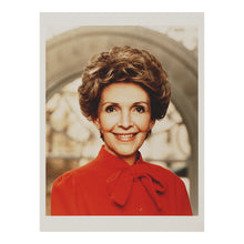 Cargar imagen en el visor de la galería, Digitally Restored and Enhanced 1981 Nancy Reagan Print - First Lady Official Portrait - White House Reagan Administration - Archival Print