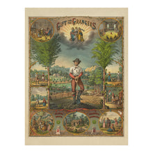 Cargar imagen en el visor de la galería, Digitally Restored and Enhanced 1873 Gift for the Grangers Print - National Grange Farmers Movement - Gilded Age Agriculture - Archival Print