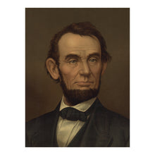 Cargar imagen en el visor de la galería, Digitally Restored and Enhanced 1877 Abraham Lincoln Portrait - Civil War President Bearded Bust - Sixteenth President History - Archival Print