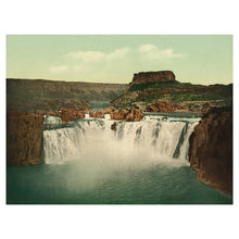 Cargar imagen en el visor de la galería, Digitally Restored and Enhanced 1898 Shoshone Falls Idaho Print - Niagara of the West Snake River Canyon - Bonneville Flood Era - Archival Print