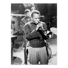 Load image into Gallery viewer, Digitally Restored and Enhanced 1960 Miles Davis Poster Photo - Jazz Musician Miles Davis Picture Wall Art Print - Vintage Photo of Miles Dewey Davis
