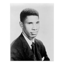 Load image into Gallery viewer, Digitally Restored and Enhanced 1963 Medgar Evers Poster Photo Print - Vintage Portrait of Black American Civil Rights Activist Medgar Evers Facing Right
