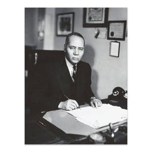 Load image into Gallery viewer, Digitally Restored and Enhanced 1939 Charles Houston Photo Print - Vintage Portrait Photo of American Lawyer Charles Hamilton Houston Wall Art Poster