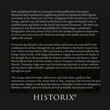 Load image into Gallery viewer, Digitally Restored and Enhanced 1870 Owatonna Minnesota Map Print - Historic Bird's Eye View of Owatonna Steele County Map of Minnesota Poster Wall Art