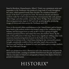 Load image into Gallery viewer, Digitally Restored and Enhanced 1888 Dover New Hampshire Map Poster - Bird's Eye View Map of Stafford County Dover NH - Vintage New Hampshire Poster Print