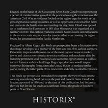 Load image into Gallery viewer, Digitally Restored and Enhanced 1869 Saint Cloud Stearns County Minnesota Map Poster - Old Bird's Eye View of the City of St Cloud MN Map Wall Art Print