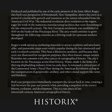 Load image into Gallery viewer, Digitally Restored and Enhanced 1877 Portsmouth New Hampshire Map Print - Vintage Bird's Eye View of Portsmouth City Rockingham County NH Map Poster