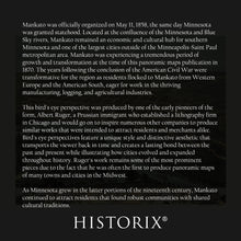 Load image into Gallery viewer, Digitally Restored and Enhanced 1870 Mankato City Blue Earth County Minnesota Map Poster - Vintage Bird's Eye View Map of Minnesota Poster Wall Art Print