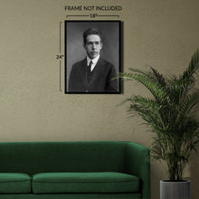 Load image into Gallery viewer, Digitally Restored and Enhanced 1920 Niels Bohr Photo Print - Vintage Photo of Physicist Niels Bohr - Old Portrait Photo of Niels Bohr Wall Art Poster
