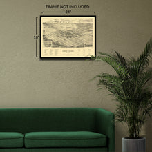 Load image into Gallery viewer, Digitally Restored and Enhanced 1889 North Yakima Washington State Map Poster - Old View of the City of North Yakima Washington Map Print Wall Art